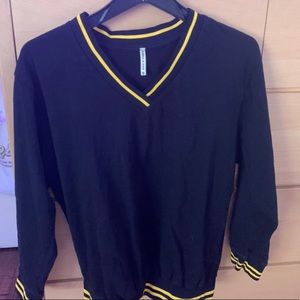 LF varsity v neck sweatshirt